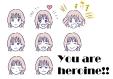 早良南図書館３月９類展示「You are heroine!!」